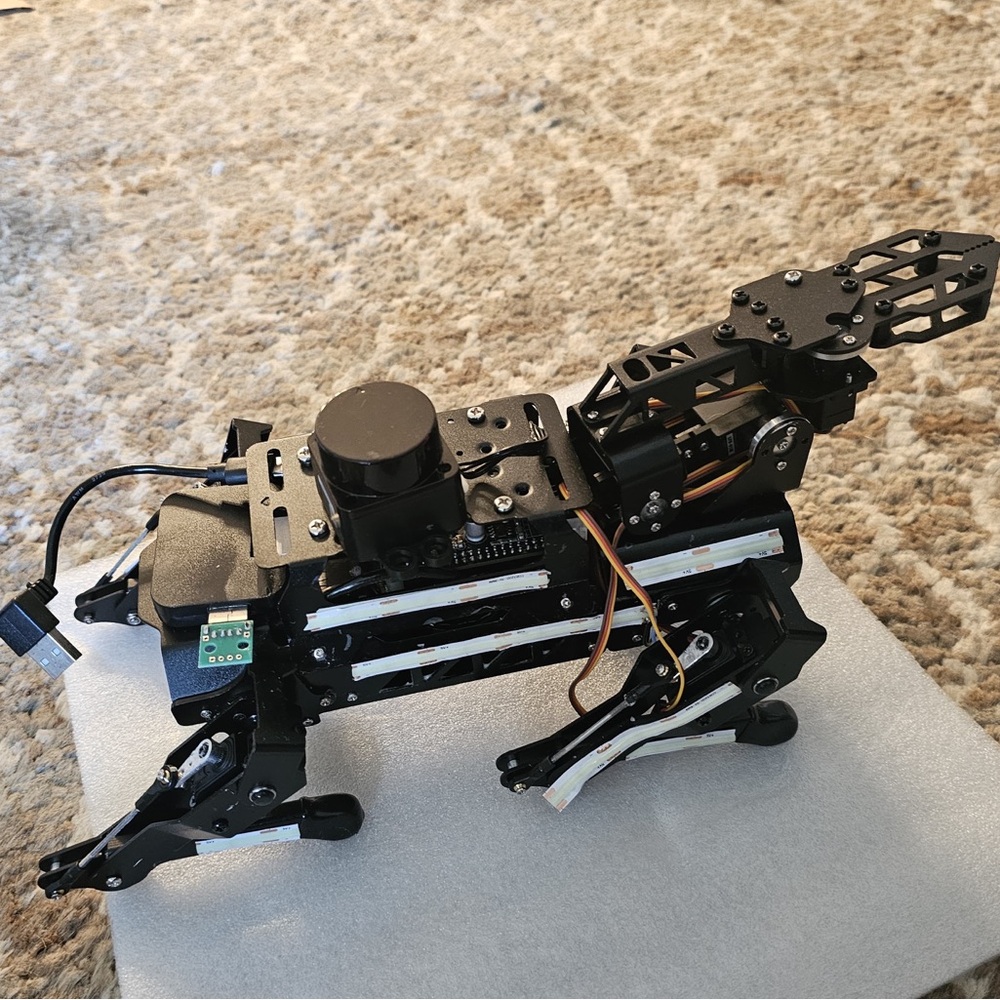 PuppyPi AI Robot Dog with LAIKA Controller – Custom Programmed Integrated w/ AI